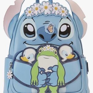 Loungefly Disney Lilo & Stitch Frog Duckling Springtime Mini Backpack